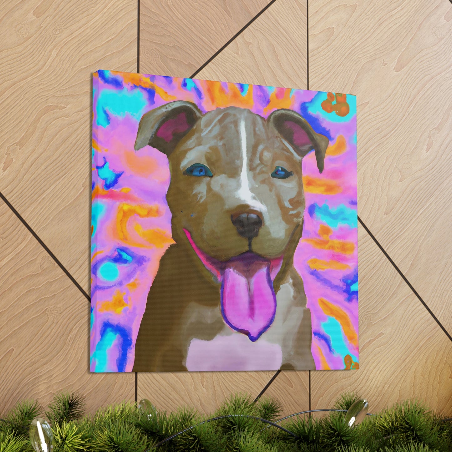 Prince/Princess Castellano of Italy - Pitbull Puppy - Canvas