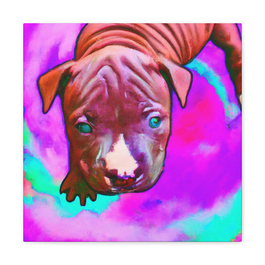 Anastasia de Luca - Pitbull Puppy - Canvas