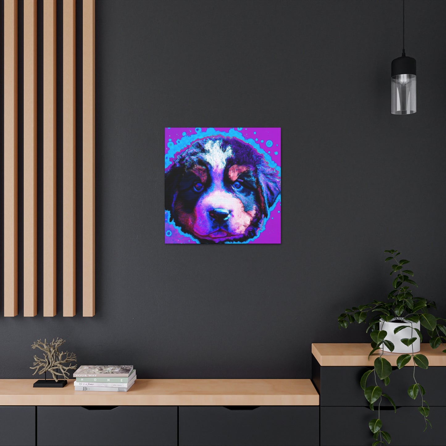 Queen Ellahanna of the Evercloaks - Bernese Mountain Dog - Canvas