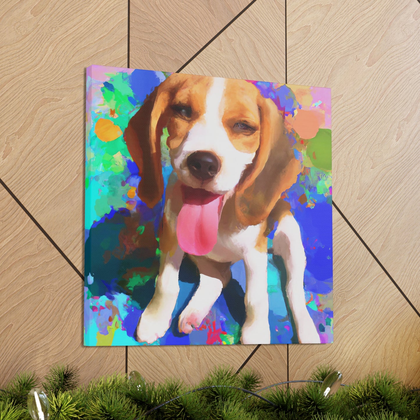 Prince/Princess Delana of the Van Gheyns. - Beagle Puppy - Canvas