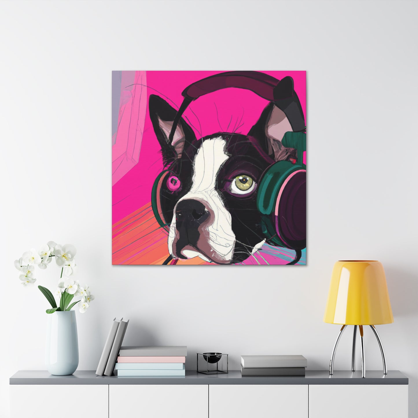 Countess Abigail Amethyst Parmelee of Boston. - Boston Terrier - Canvas