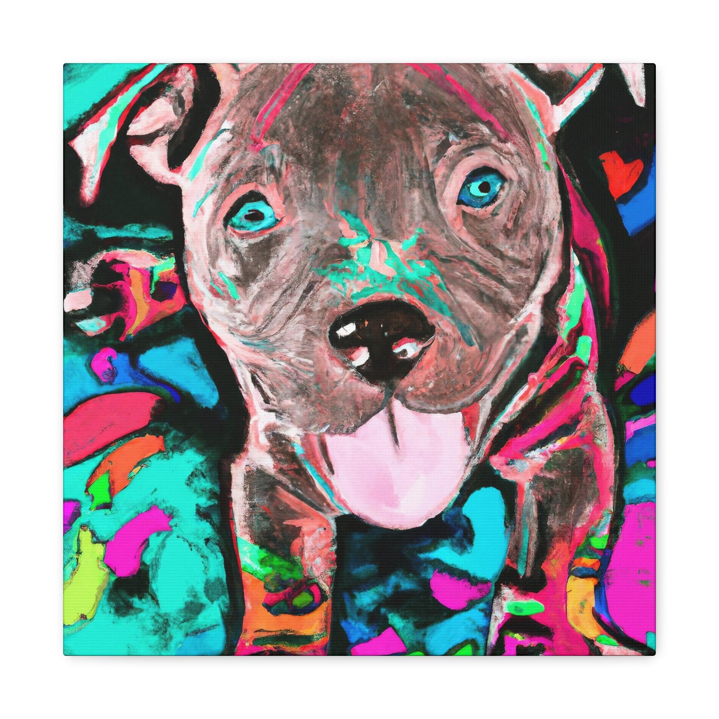 Princess Artemide of Florence - Pitbull Puppy - Canvas