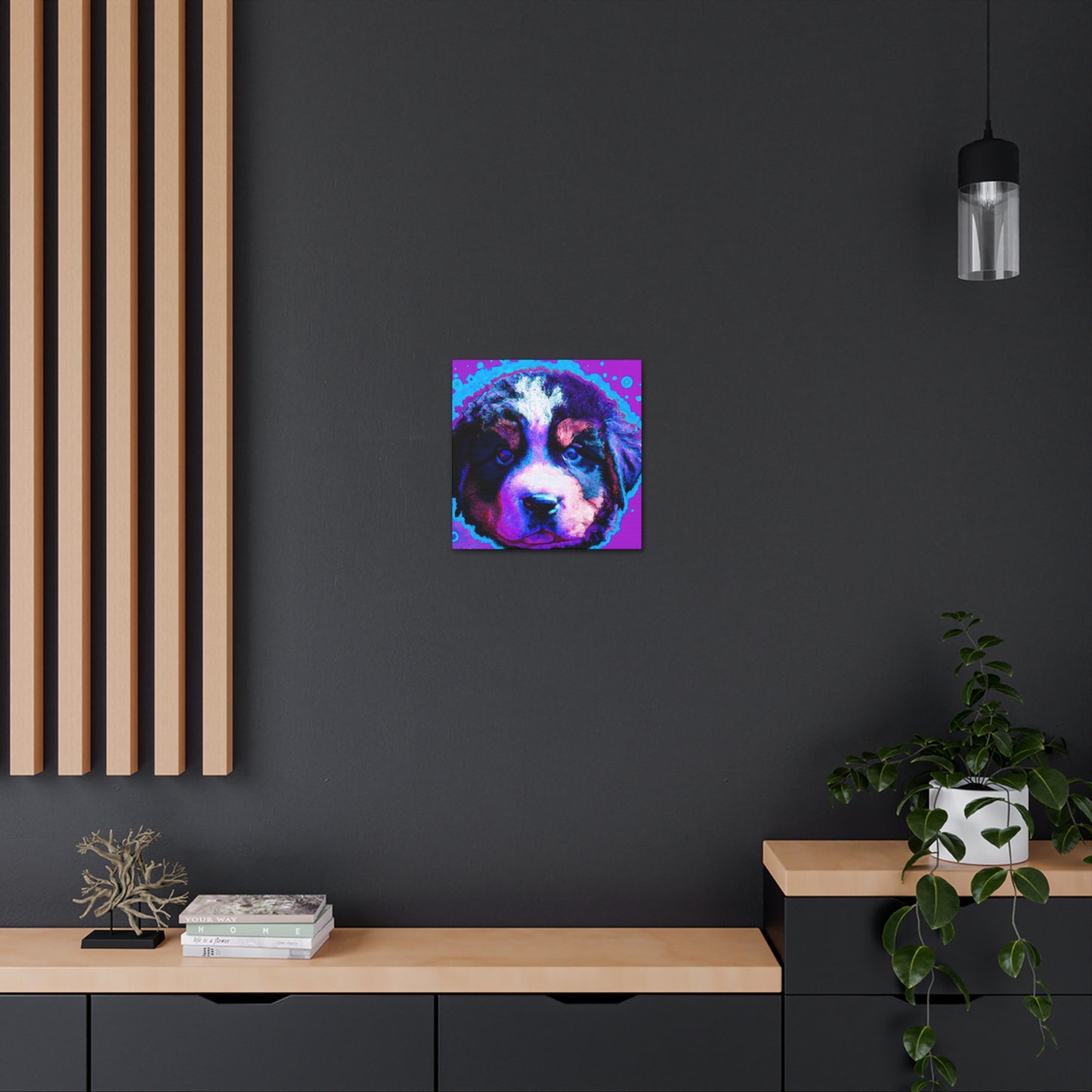 Queen Ellahanna of the Evercloaks - Bernese Mountain Dog - Canvas