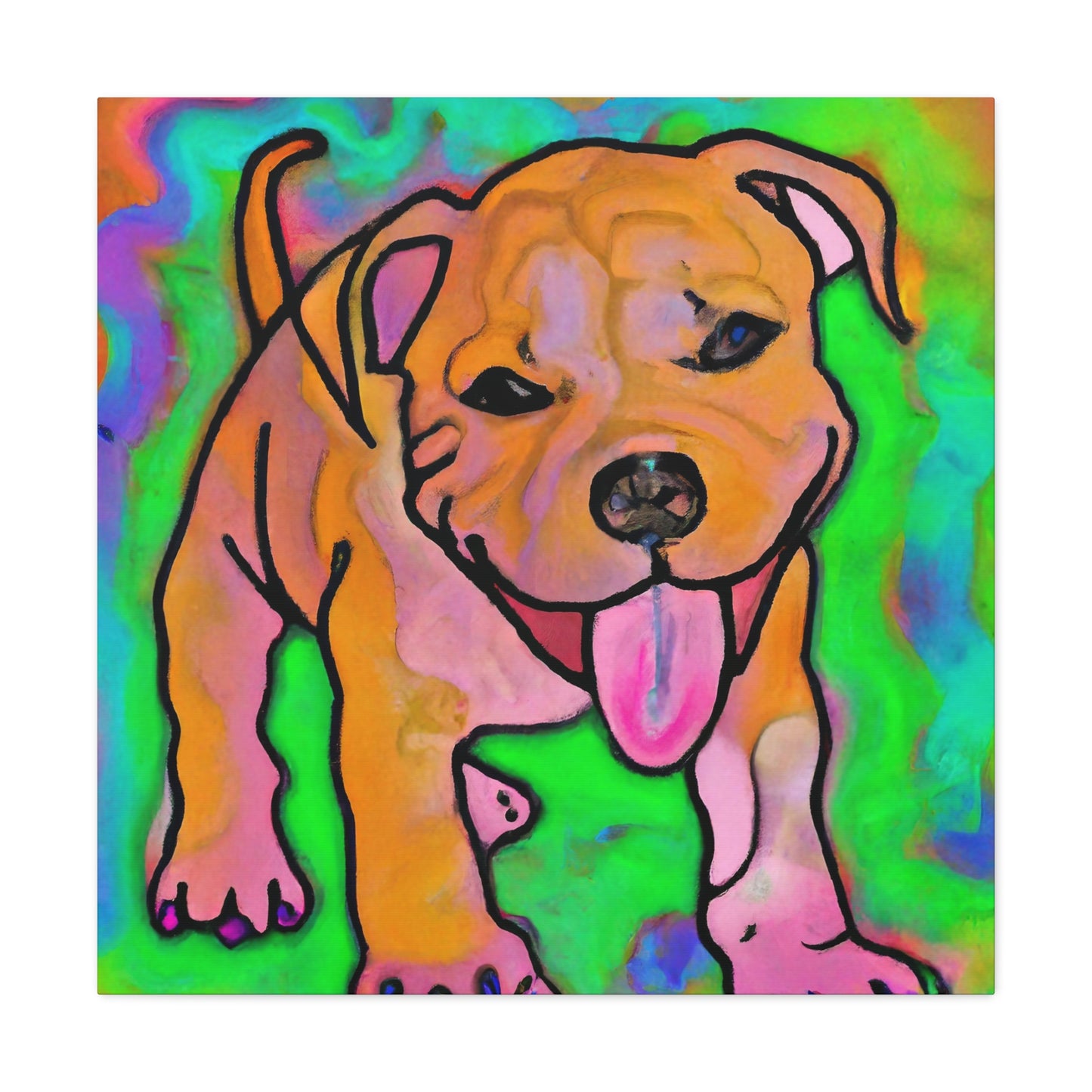 Aristonte Royaltye - Pitbull Puppy - Canvas