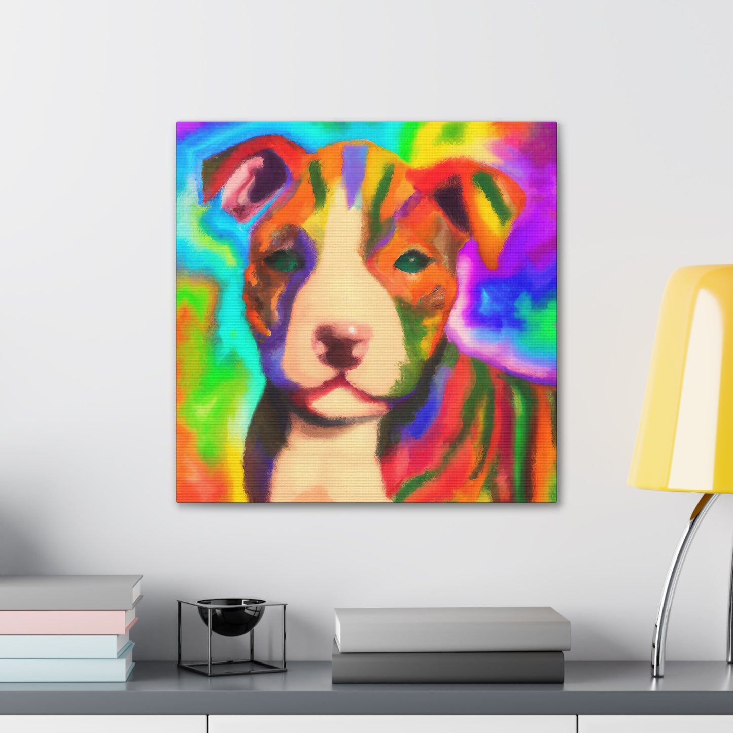 Countess Aurora Delacroix - Pitbull Puppy - Canvas