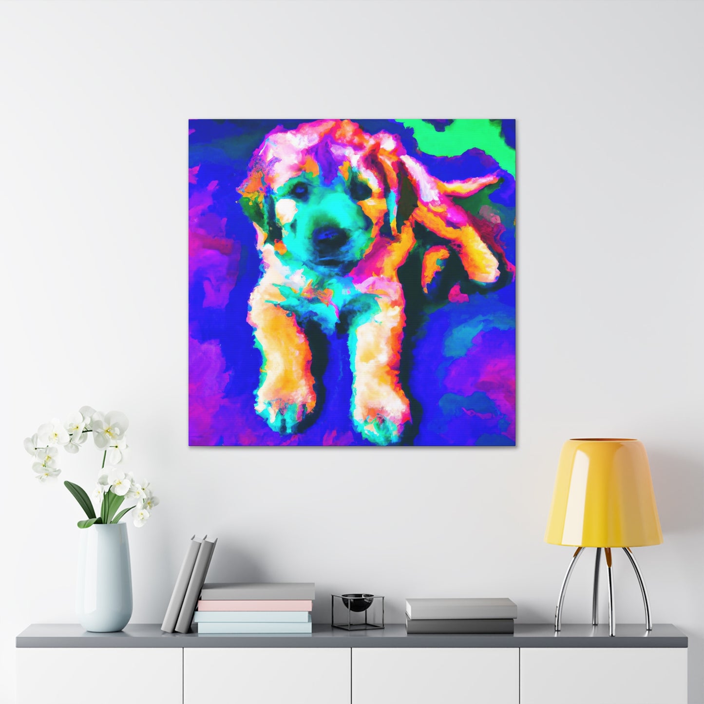 Cortland de' Medici - Golden Retriever Puppy - Canvas