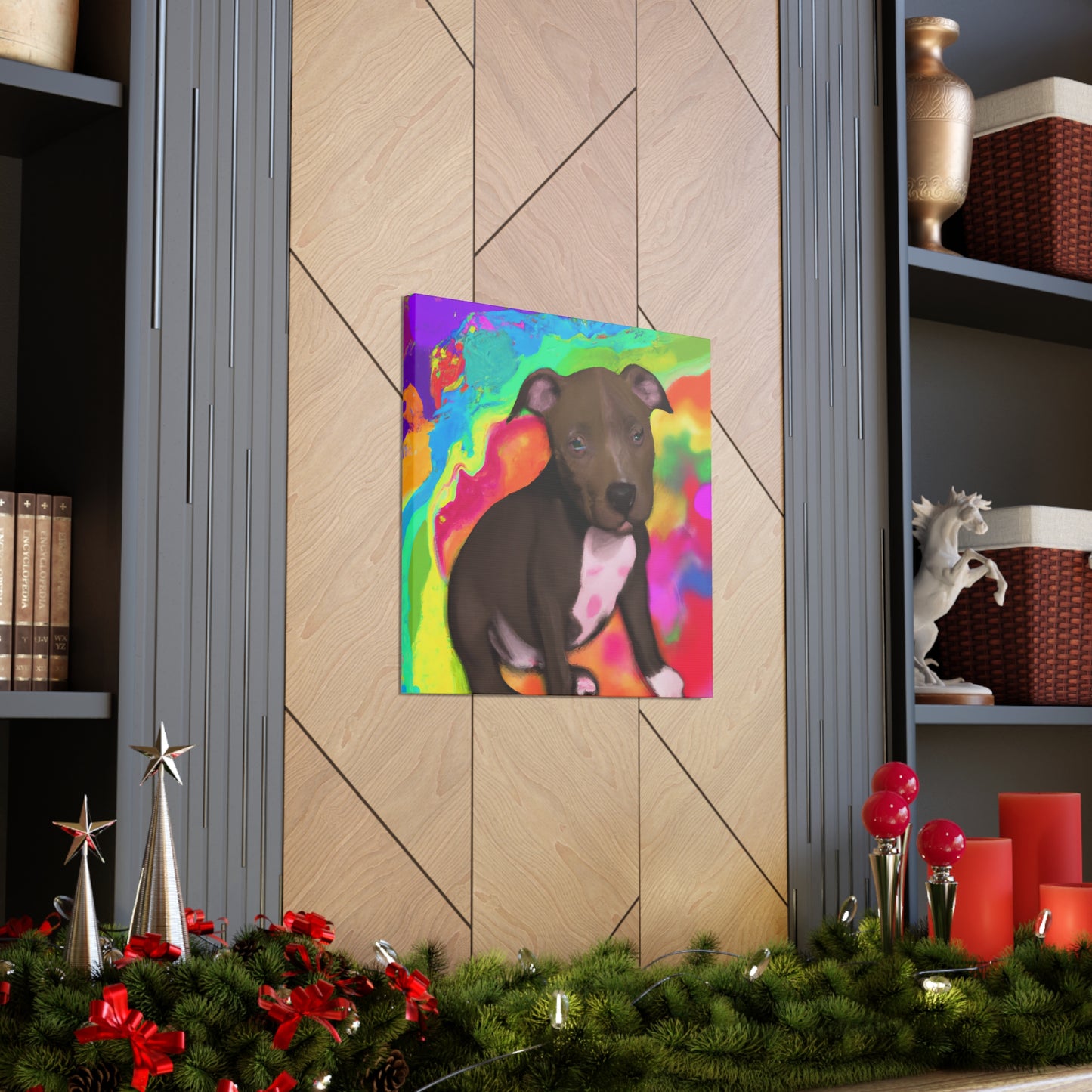 Augustus Royalty - Pitbull Puppy - Canvas