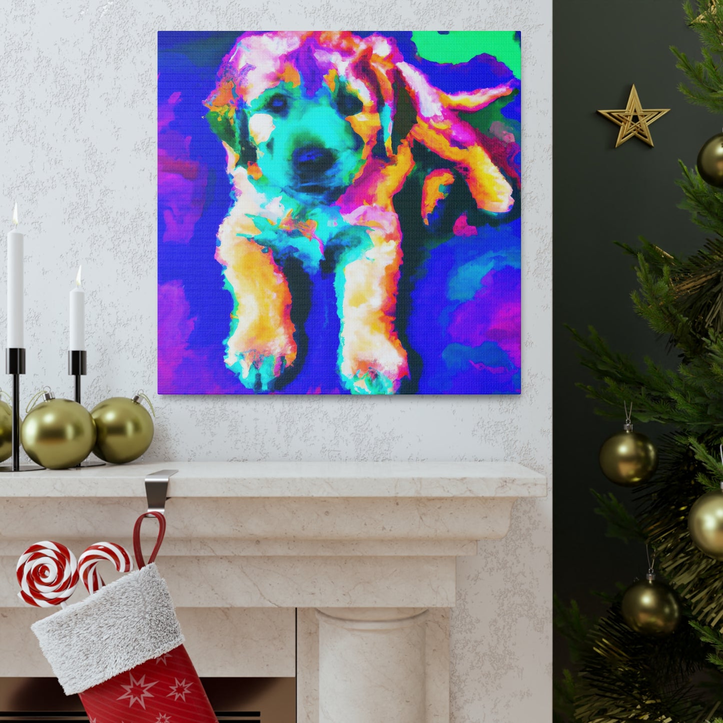 Cortland de' Medici - Golden Retriever Puppy - Canvas