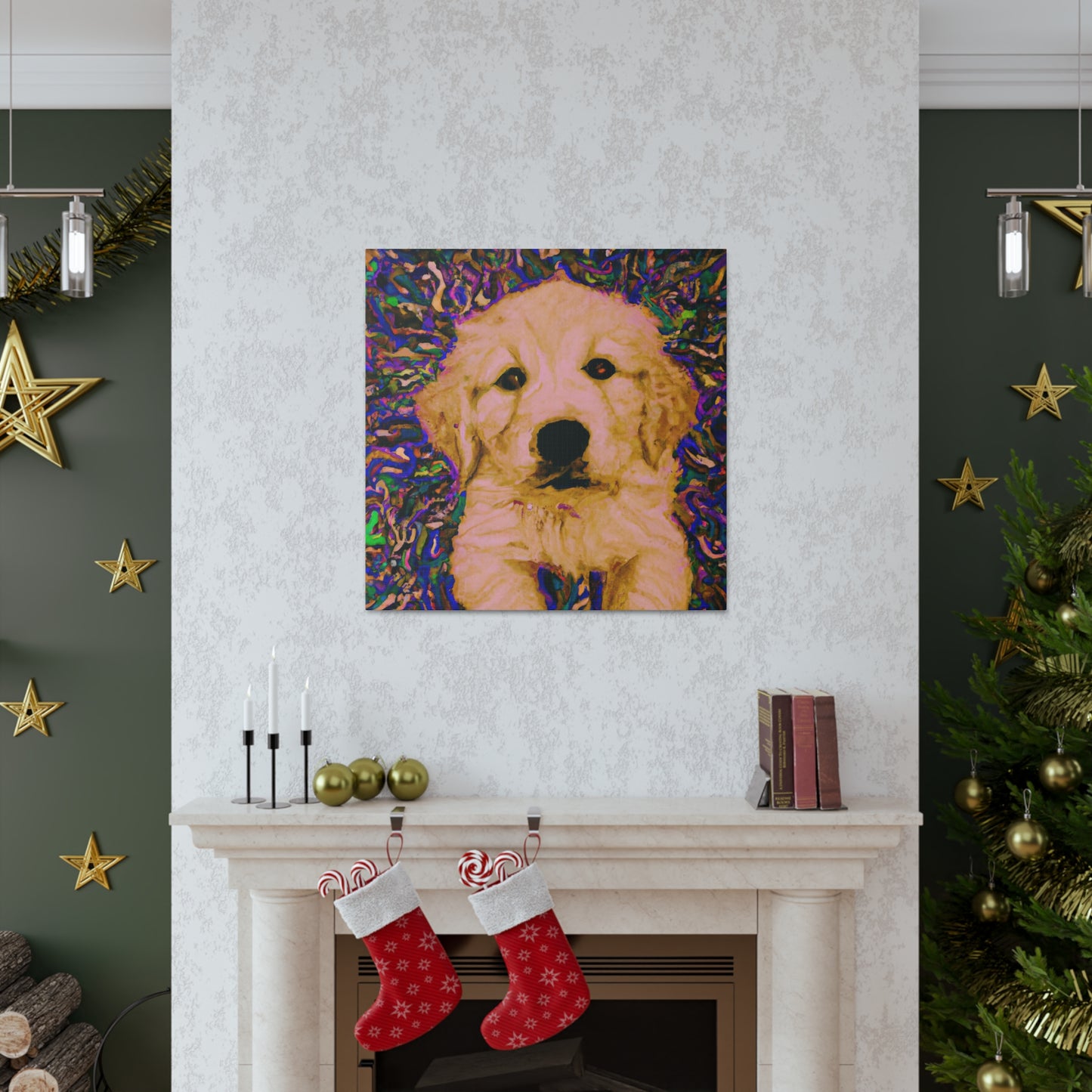 Countess Eleonore Magnificento - Golden Retriever Puppy - Canvas