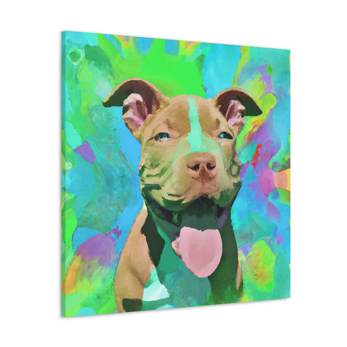 Princella Solamae - Pitbull Puppy - Canvas