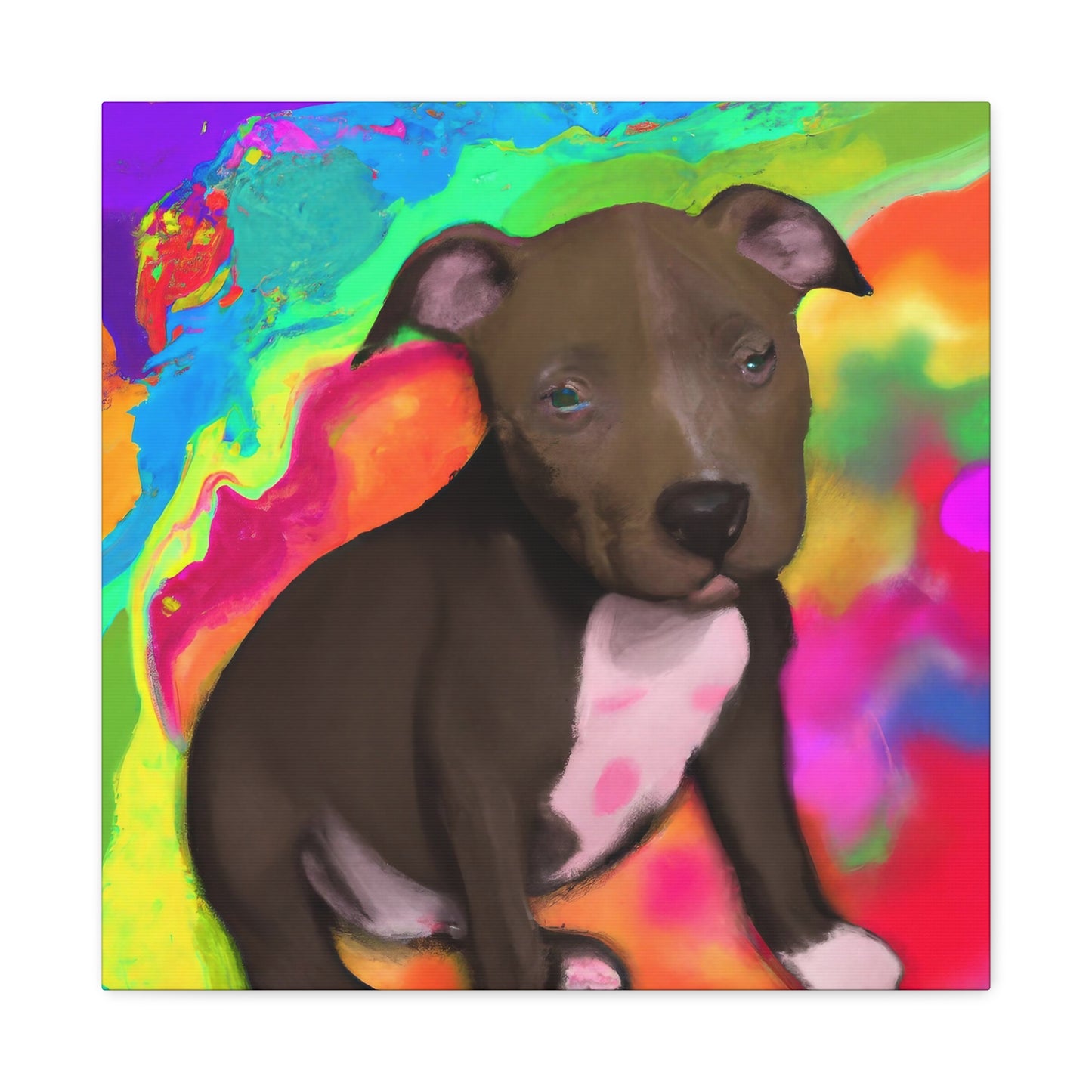 Augustus Royalty - Pitbull Puppy - Canvas