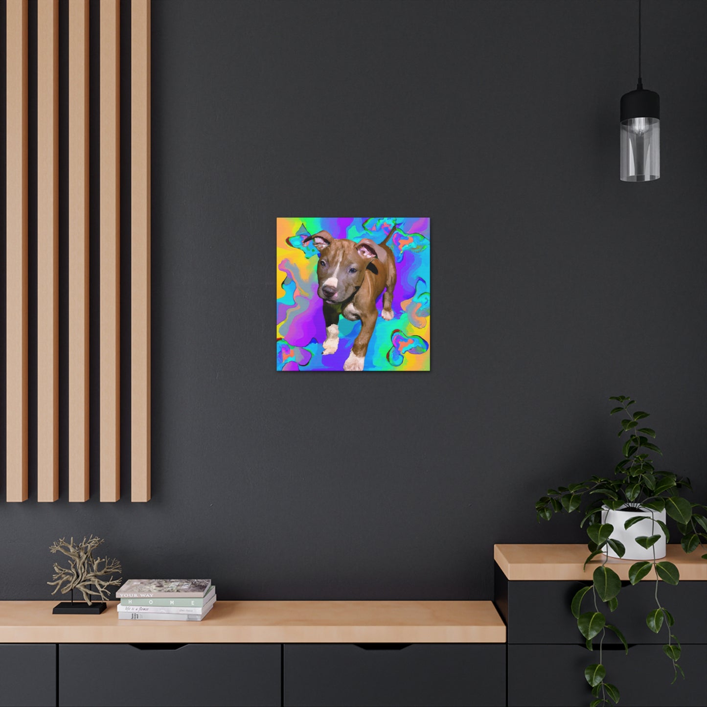 Kingston Sagely - Pitbull Puppy - Canvas