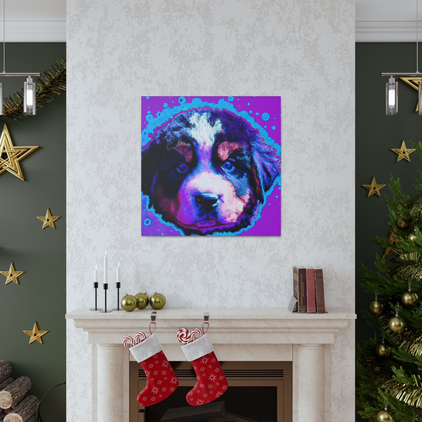 Queen Ellahanna of the Evercloaks - Bernese Mountain Dog - Canvas