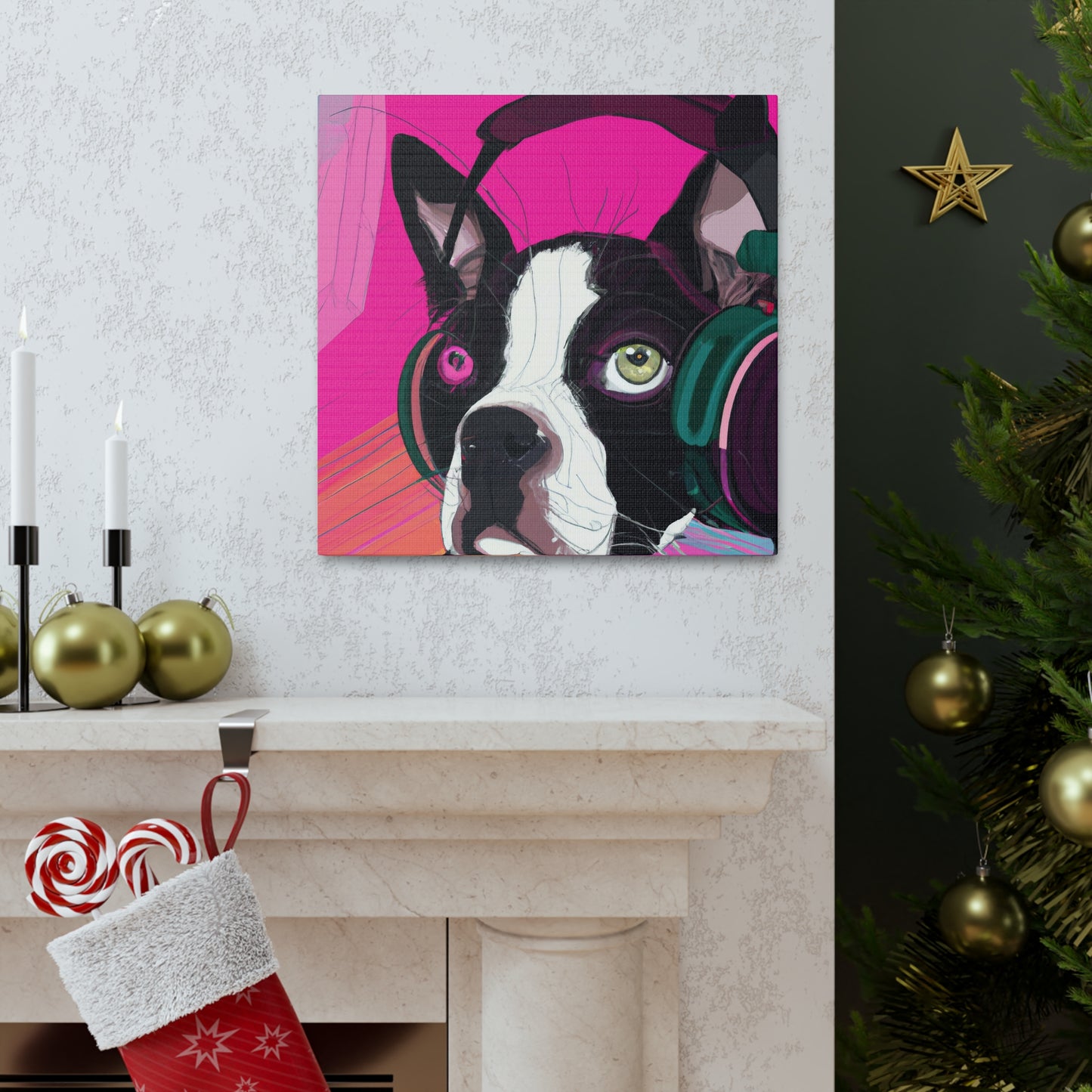 Countess Abigail Amethyst Parmelee of Boston. - Boston Terrier - Canvas