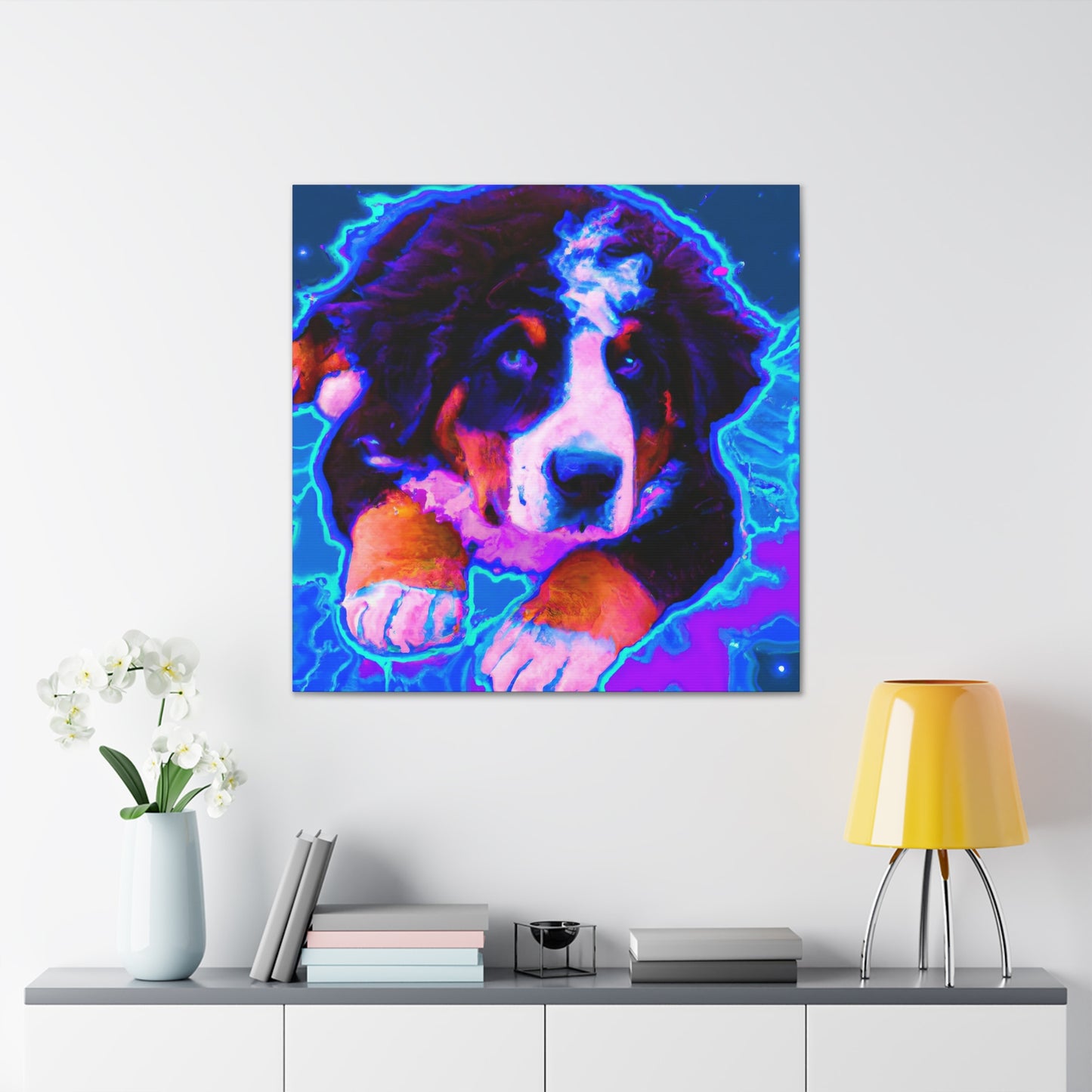 Countess Adelina von Stauffenberg - Bernese Mountain Dog - Canvas