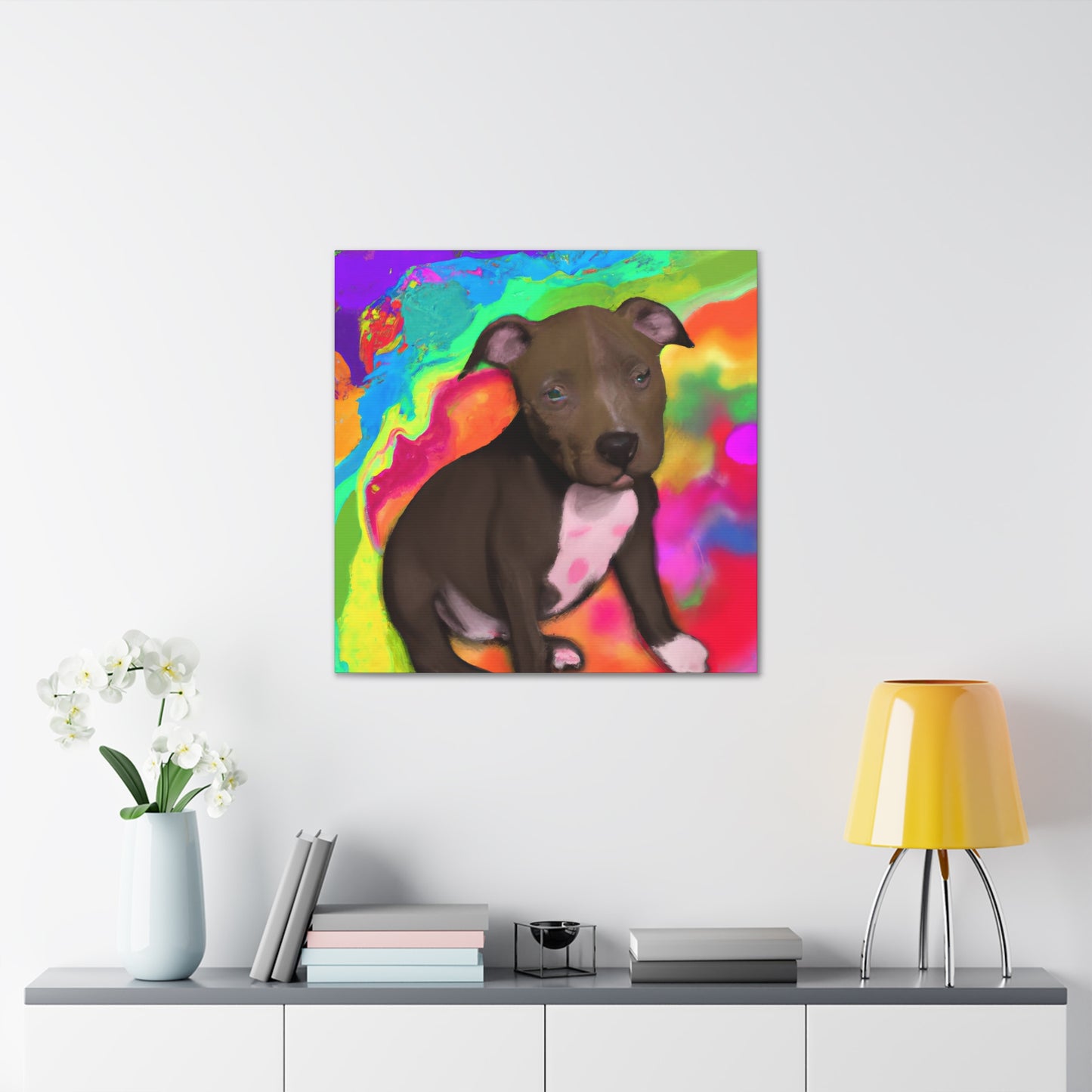 Augustus Royalty - Pitbull Puppy - Canvas