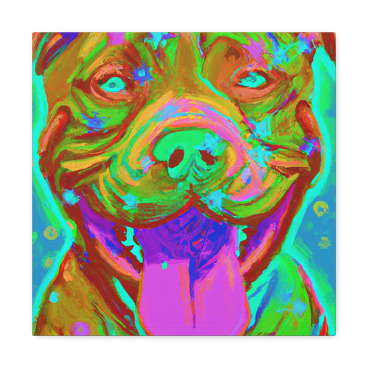 Sir Barrington Oakesend - Pitbull Puppy - Canvas