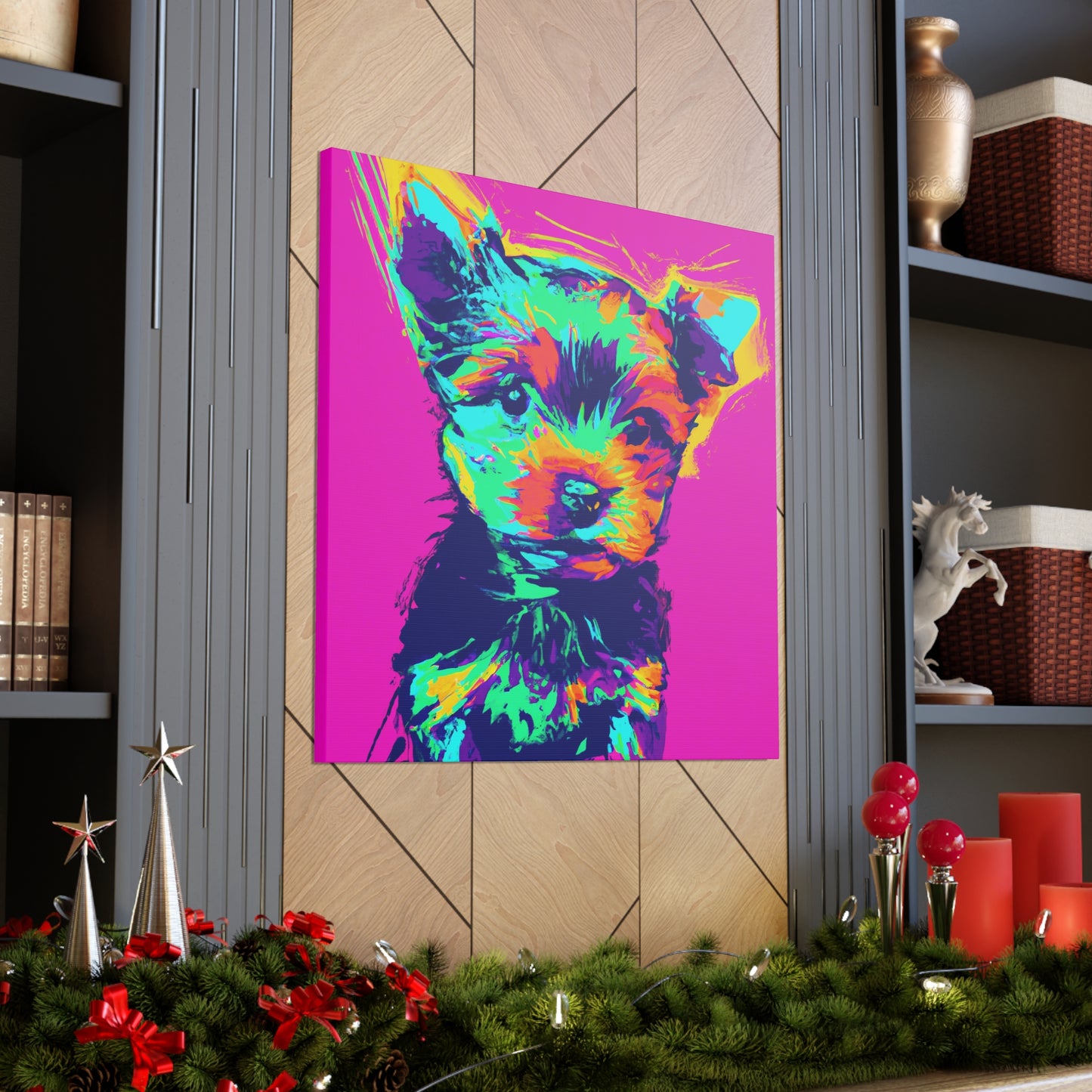 King Morgon of Gwent - Yorkie Puppy - Canvas