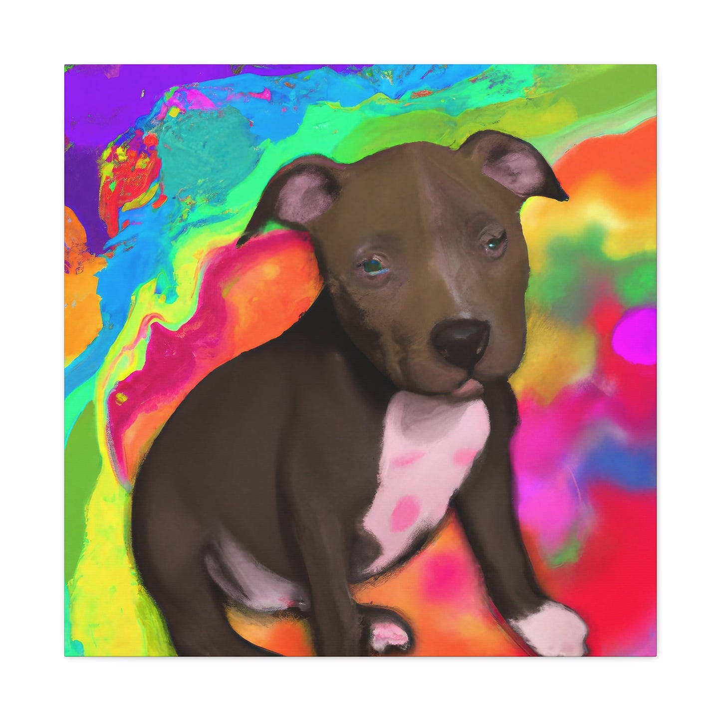 Augustus Royalty - Pitbull Puppy - Canvas