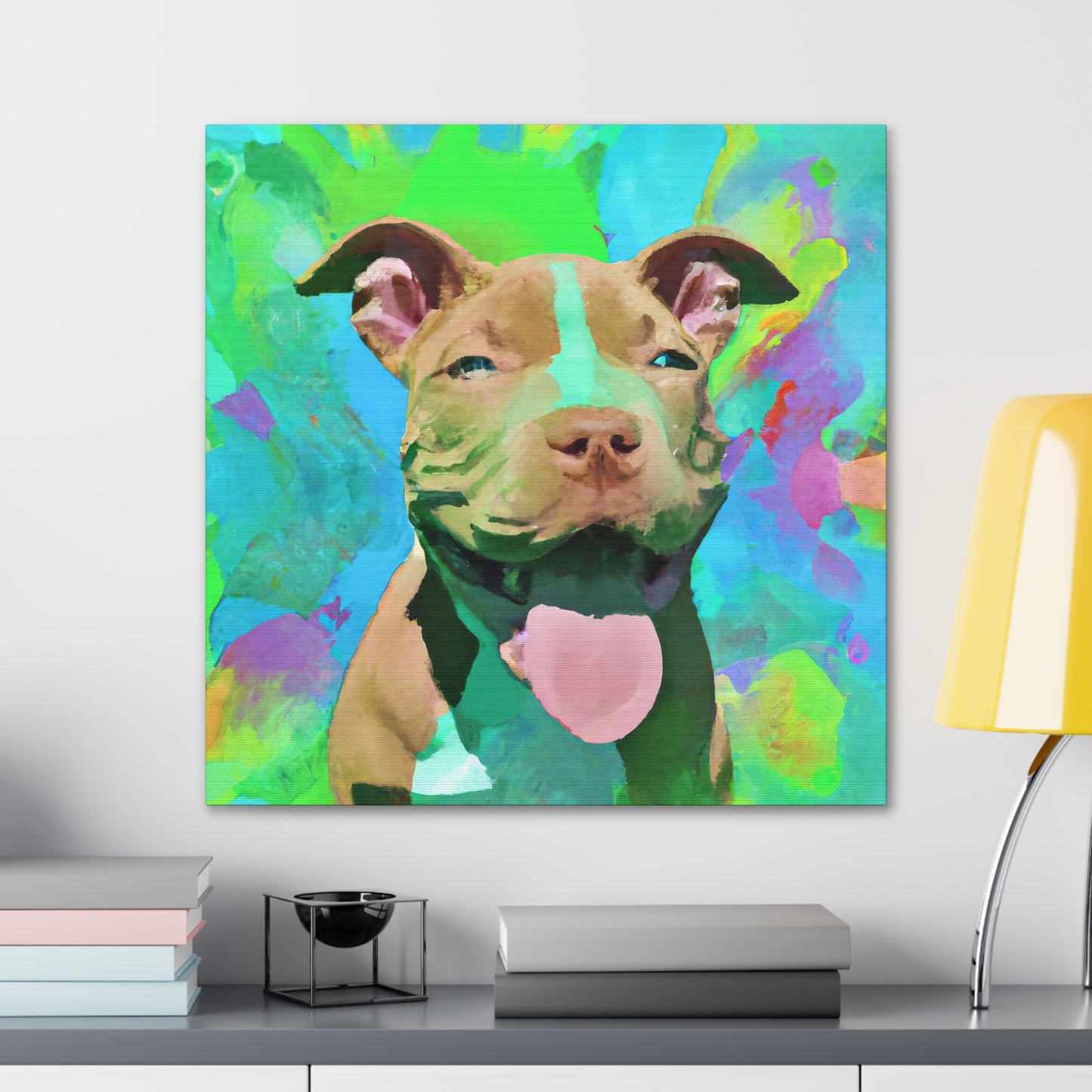 Princella Solamae - Pitbull Puppy - Canvas