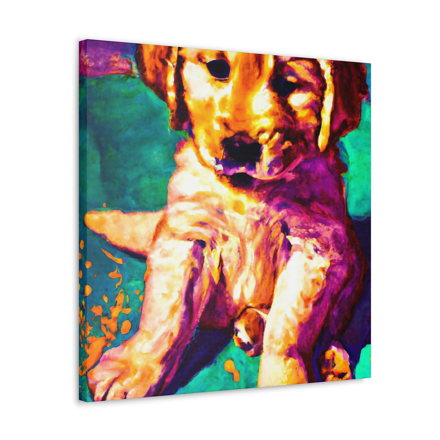 Aurora de Valois - Golden Retriever Puppy - Canvas