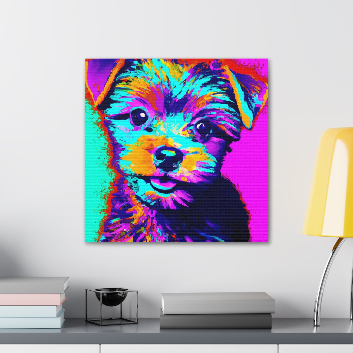 Afton Wilhemina de Winshire - Yorkie Puppy - Canvas