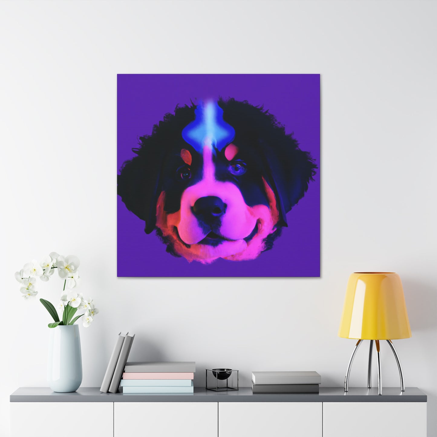 Countess Astrid von Basel - Bernese Mountain Dog - Canvas