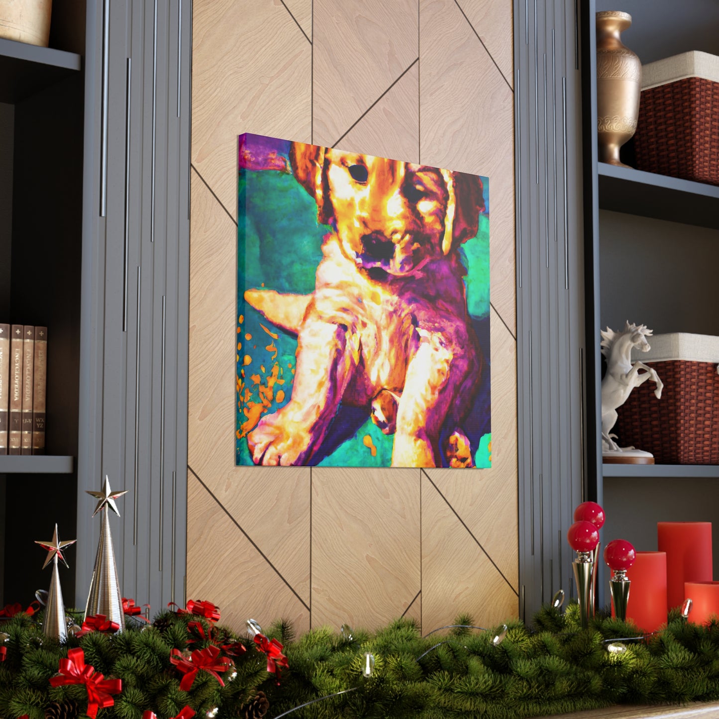 Aurora de Valois - Golden Retriever Puppy - Canvas