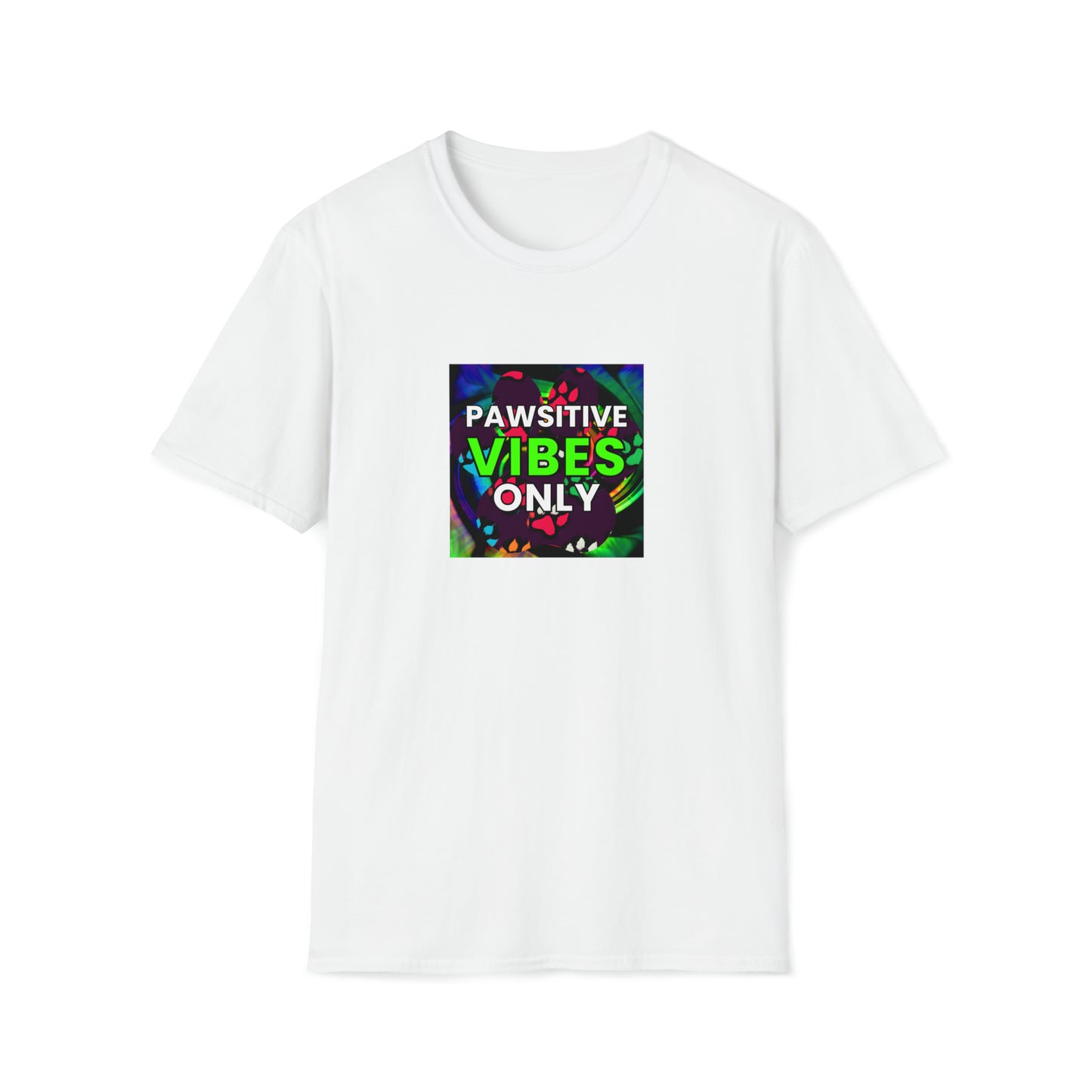 Positive Patty (or Patrick) the Perception Prophet. - "Pawsitive Vibes Only" Unisex Tee