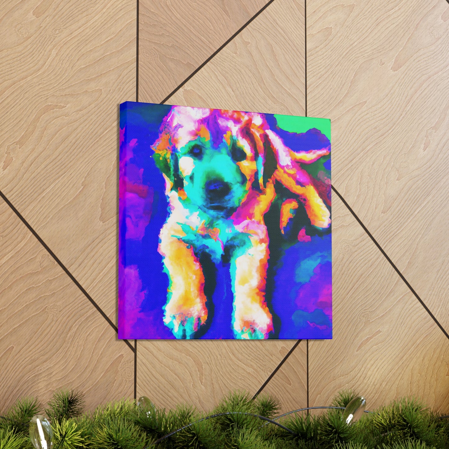 Cortland de' Medici - Golden Retriever Puppy - Canvas