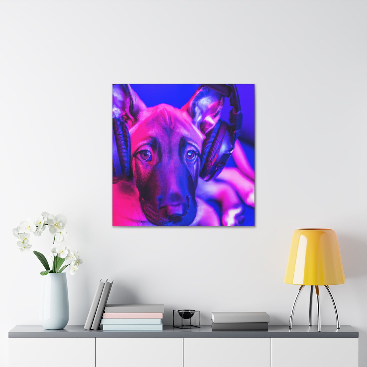 The Countess Adelaide Valerian leDuc - Belgian Malinois - Canvas