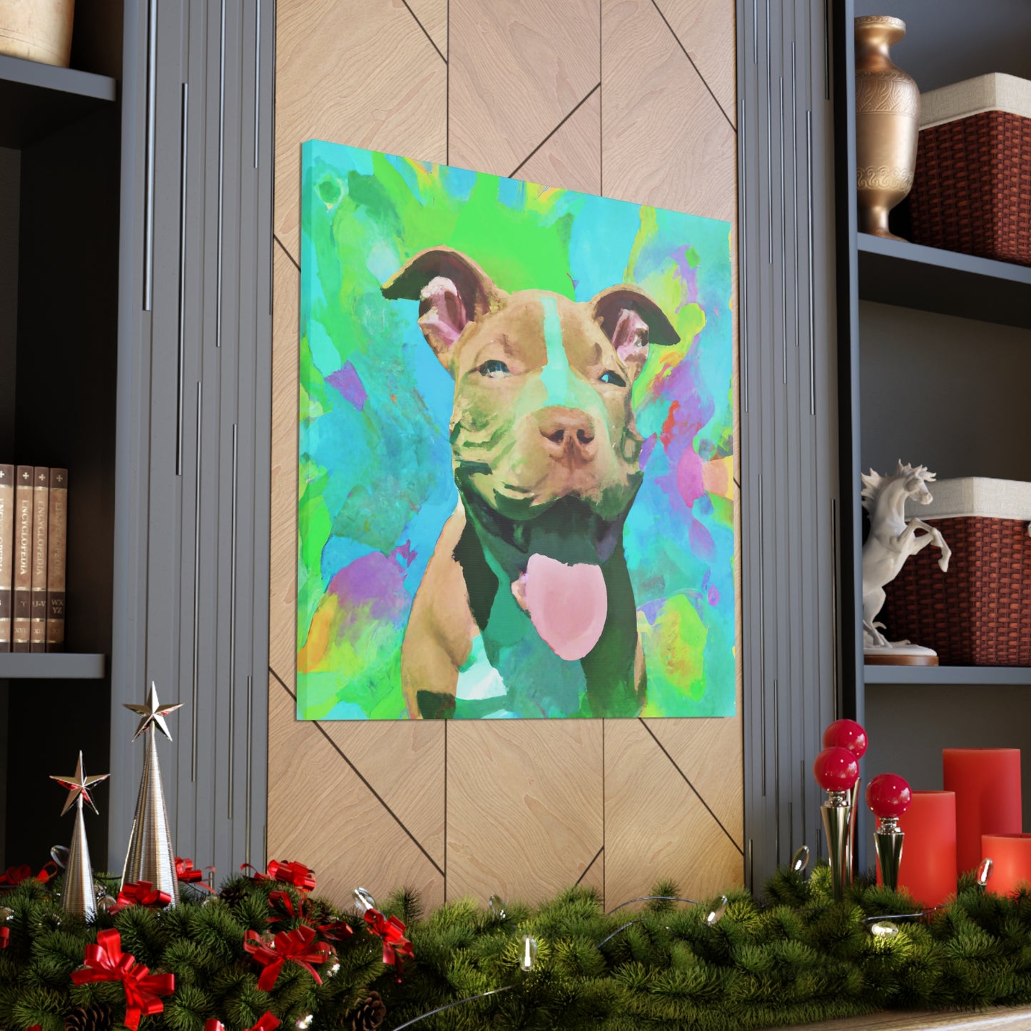 Princella Solamae - Pitbull Puppy - Canvas