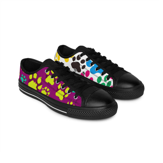 Delphine Le Chaussure - Paw Print - Low-Top