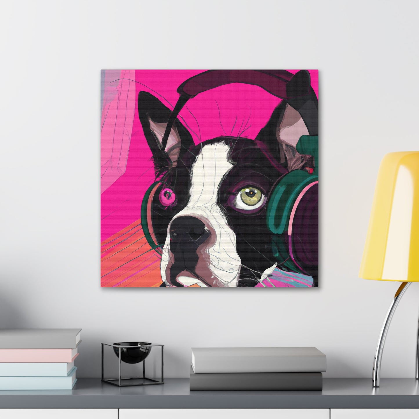 Countess Abigail Amethyst Parmelee of Boston. - Boston Terrier - Canvas