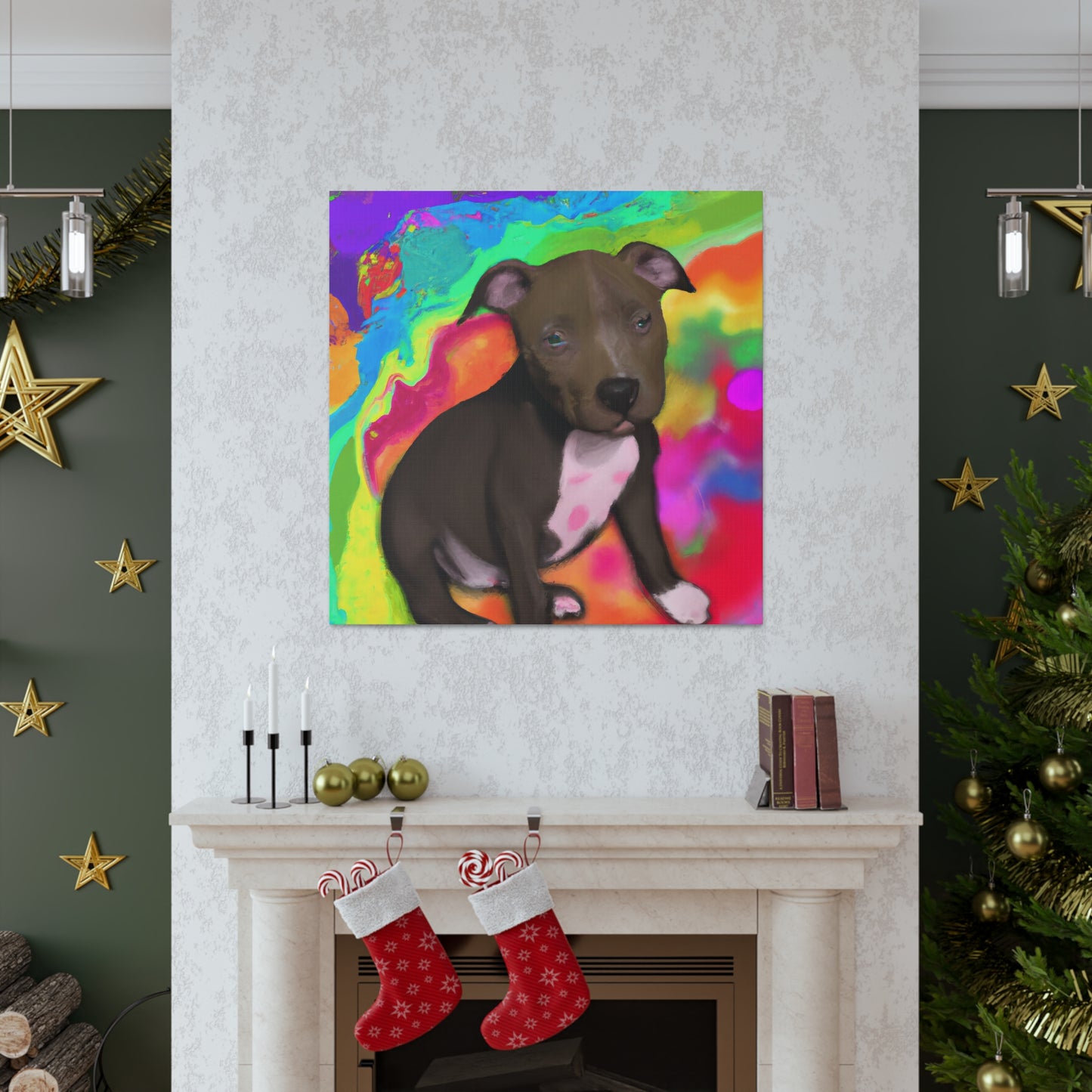 Augustus Royalty - Pitbull Puppy - Canvas