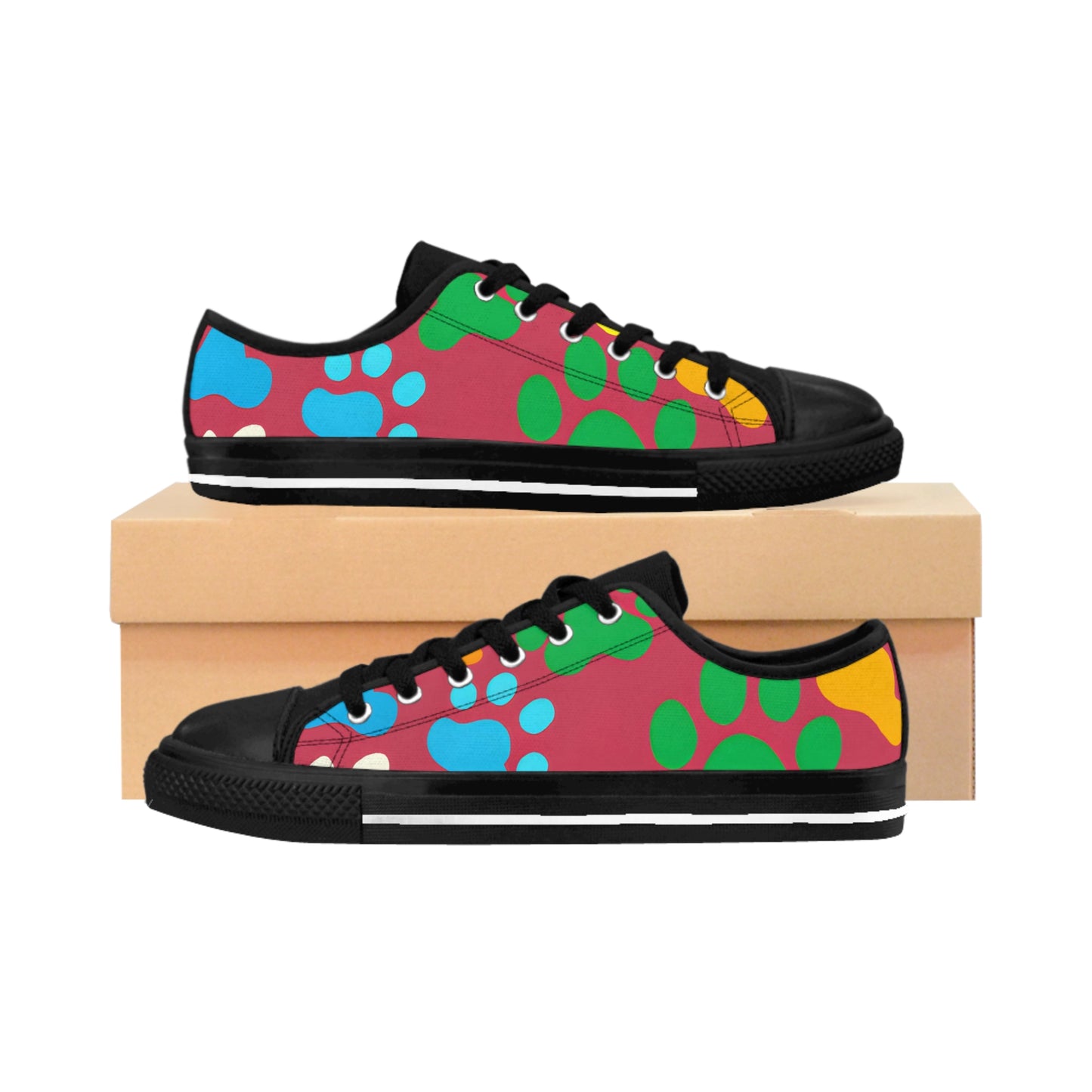 Claudette Chaussée - Paw Print - Low-Top