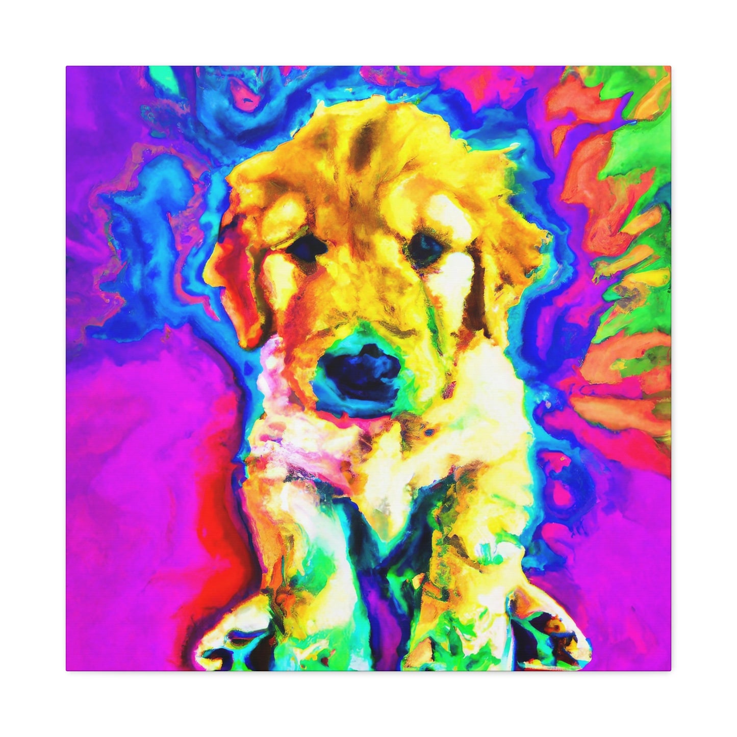 Marelyne, Duchess of Brabant - Golden Retriever Puppy - Canvas