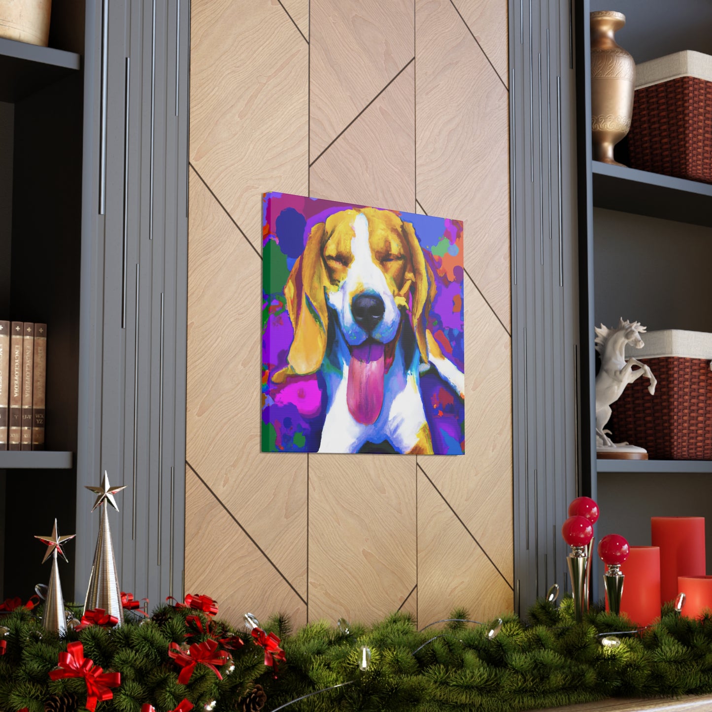 Gwendolynne the Noble Artist - Beagle Puppy - Canvas