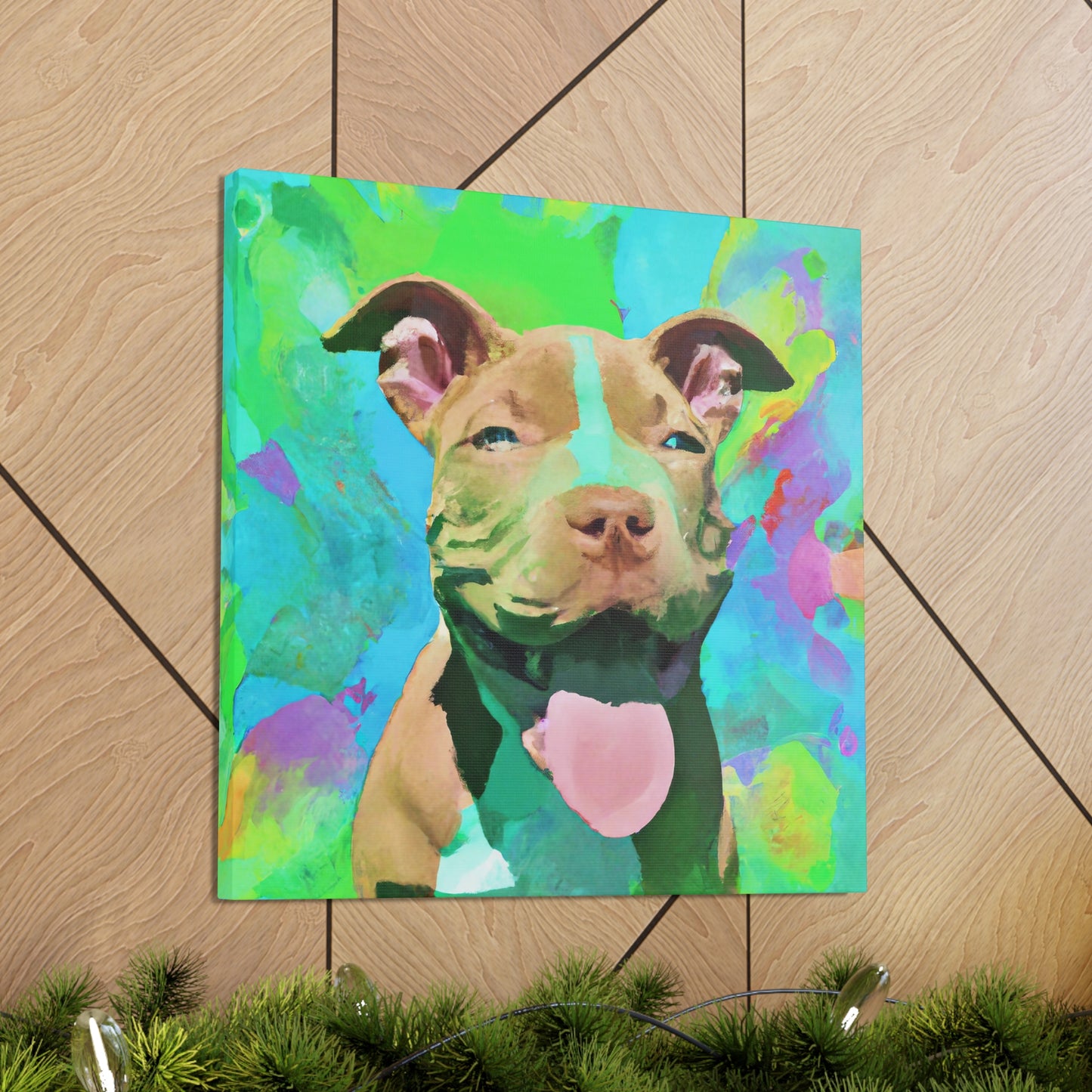 Princella Solamae - Pitbull Puppy - Canvas