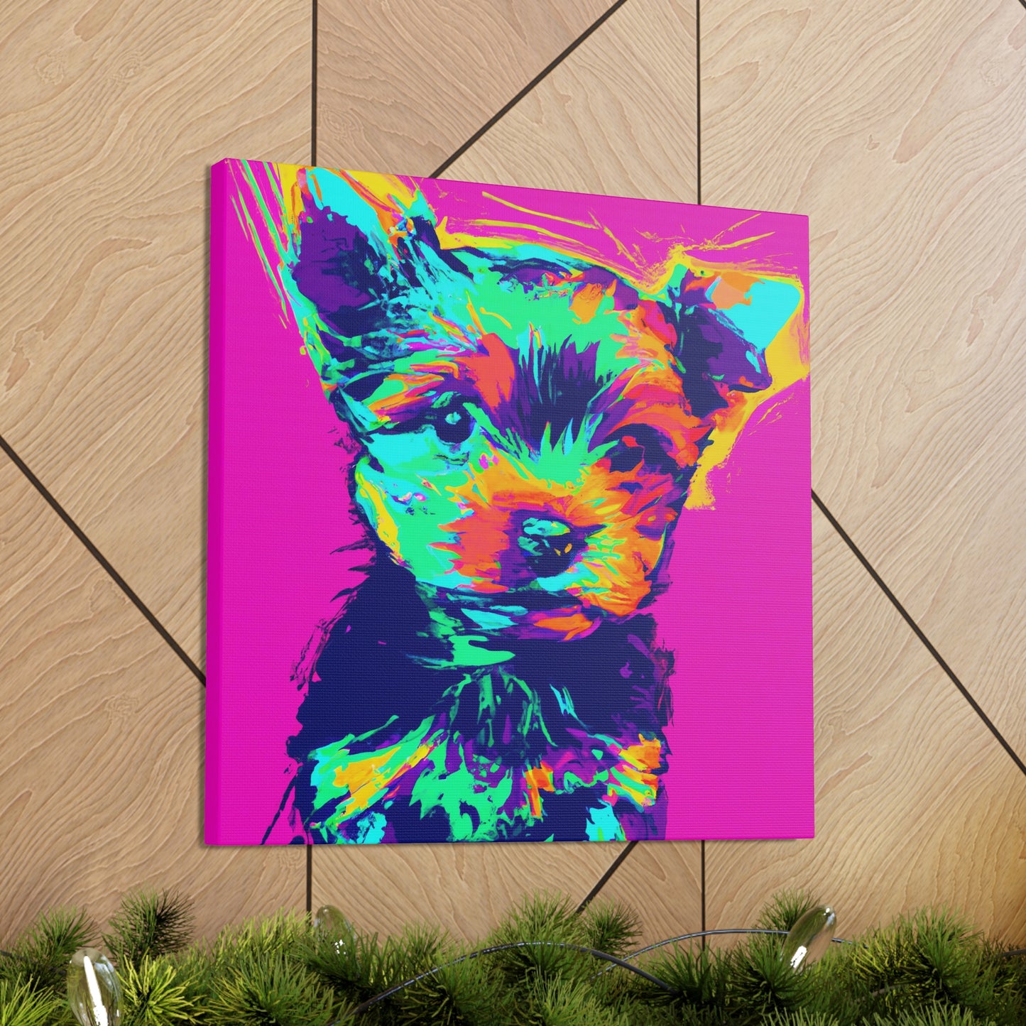 King Morgon of Gwent - Yorkie Puppy - Canvas