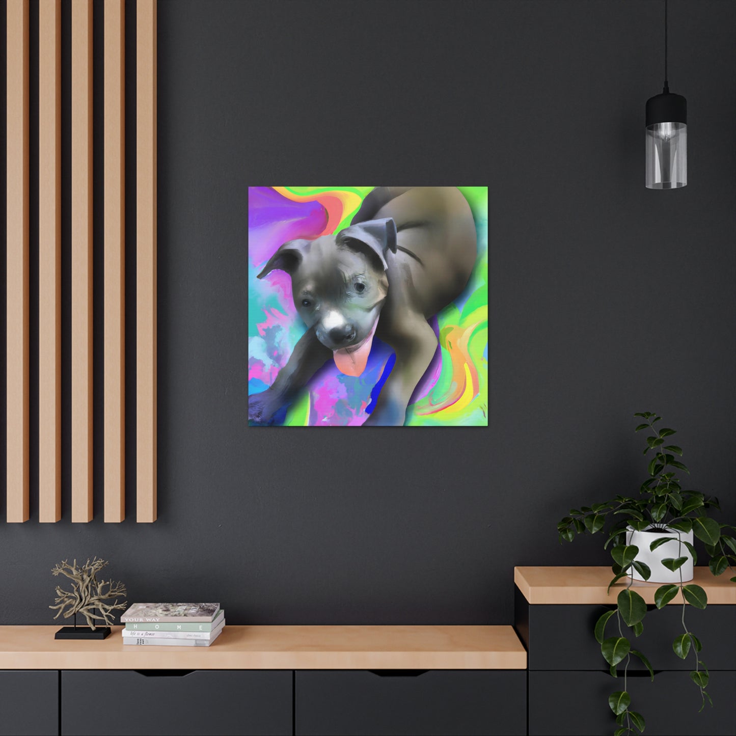 Baroness Amalthea Valancephon - Pitbull Puppy - Canvas