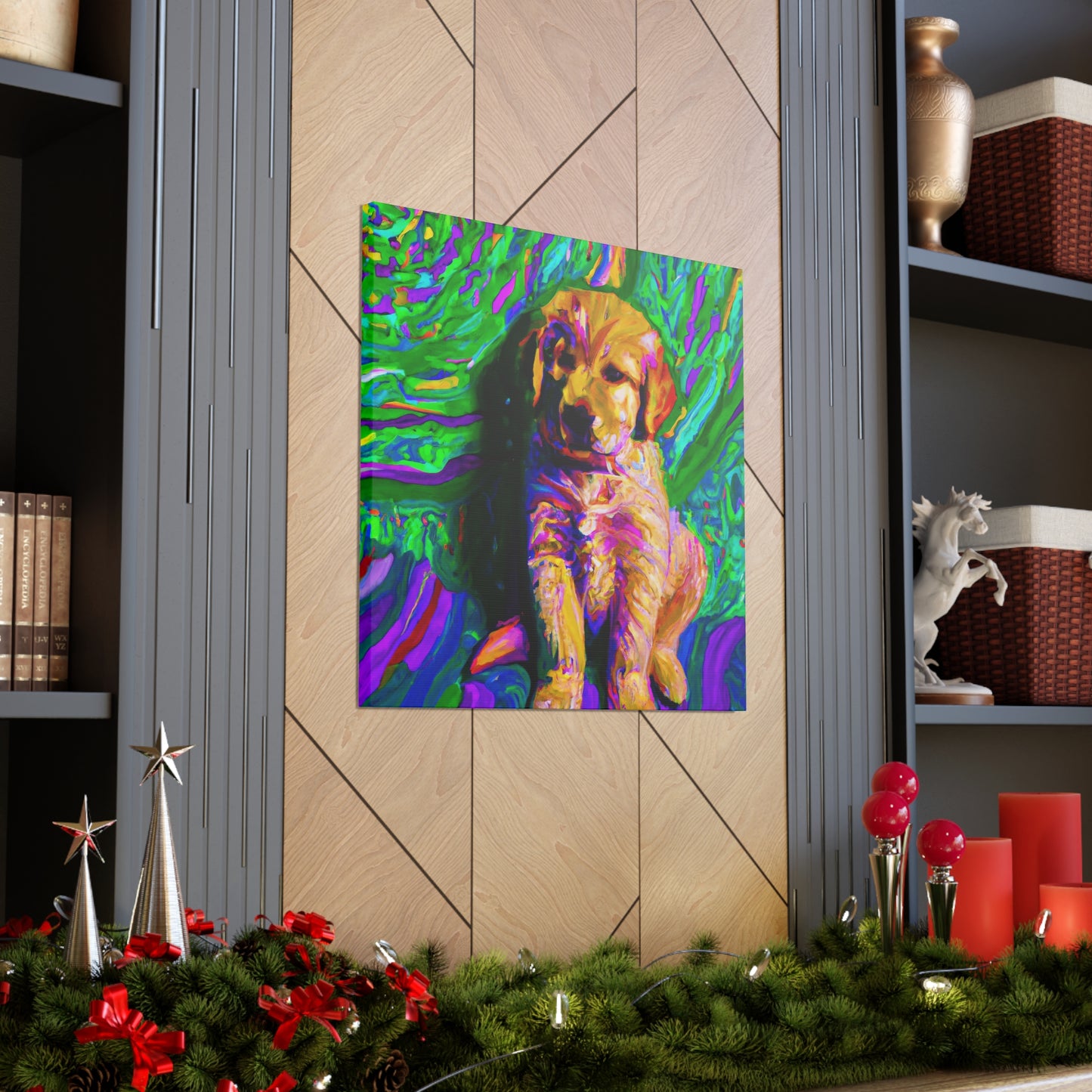 Kingston Remei de Becque - Golden Retriever Puppy - Canvas