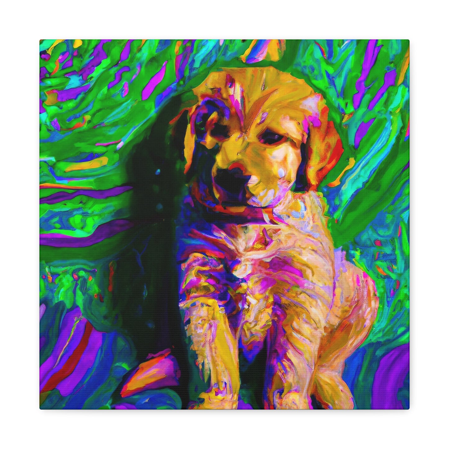 Kingston Remei de Becque - Golden Retriever Puppy - Canvas