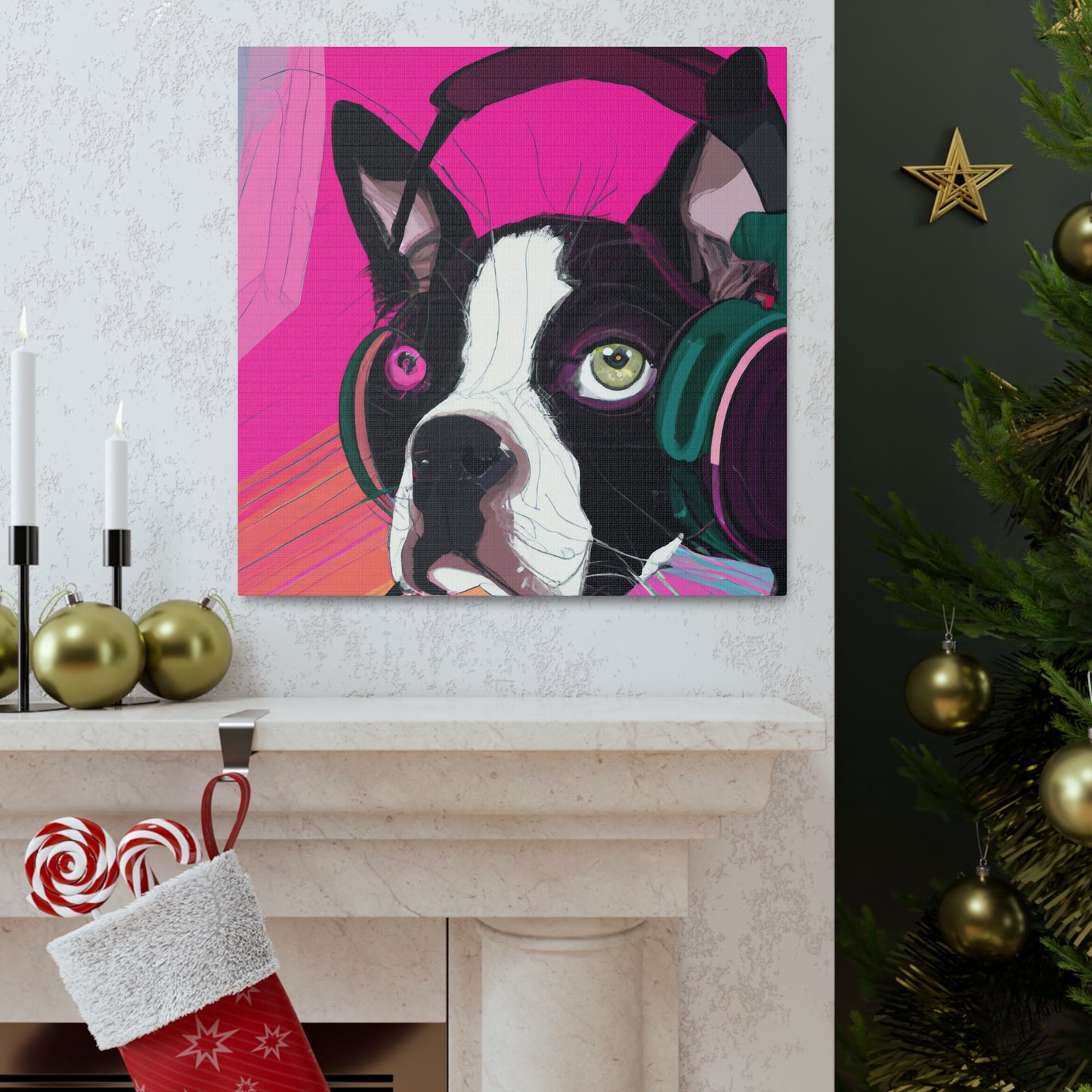 Countess Abigail Amethyst Parmelee of Boston. - Boston Terrier - Canvas