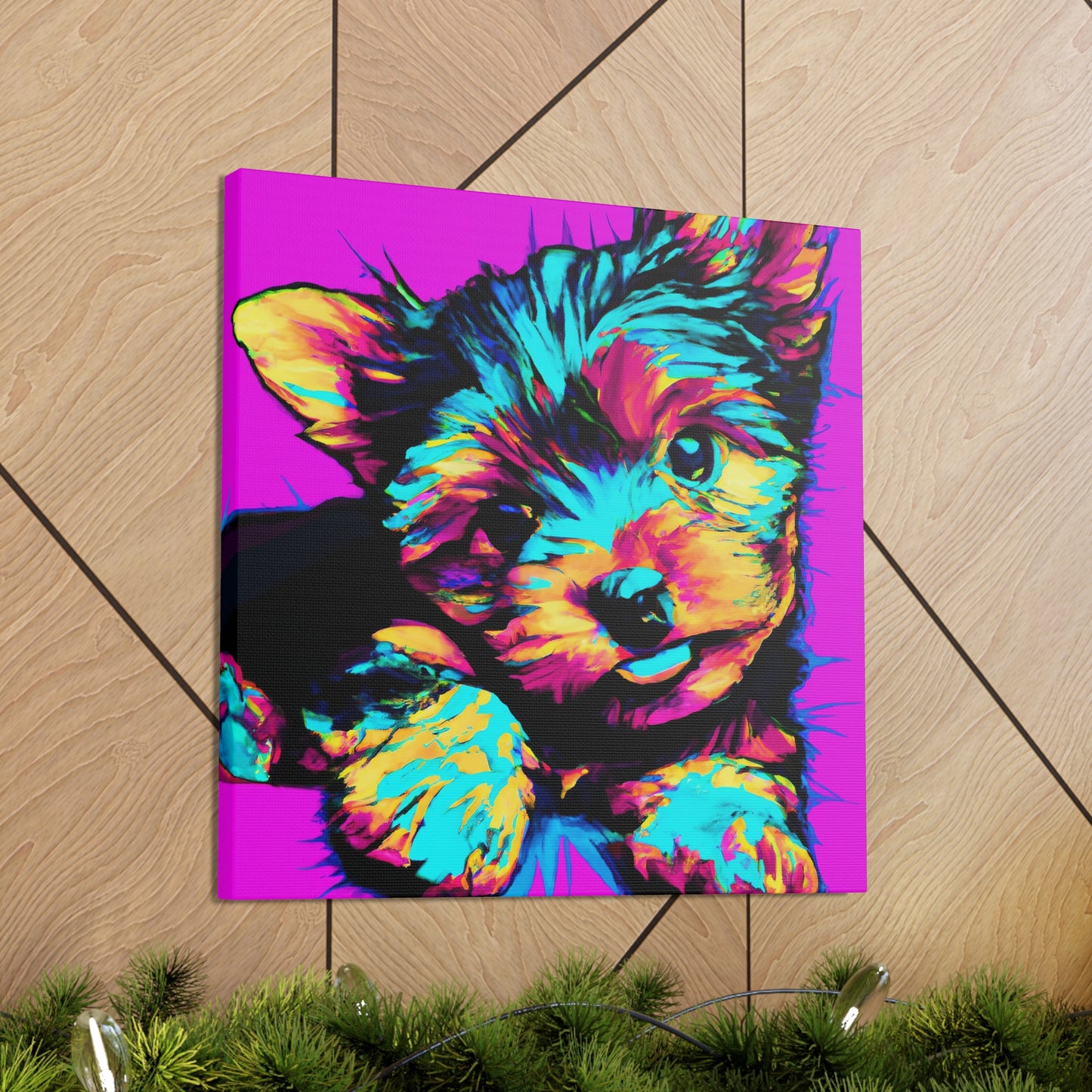 Kingston Noblephus - Yorkie Puppy - Canvas