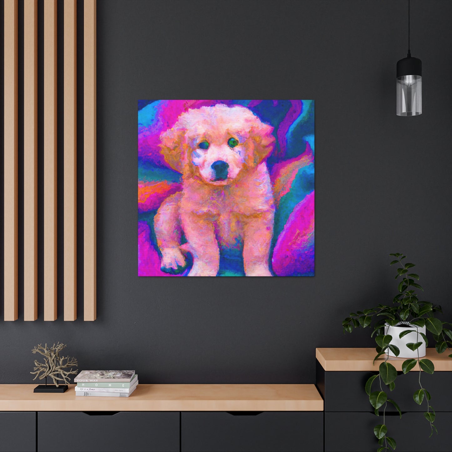 Lord Ranulf Avartyr - Golden Retriever Puppy - Canvas