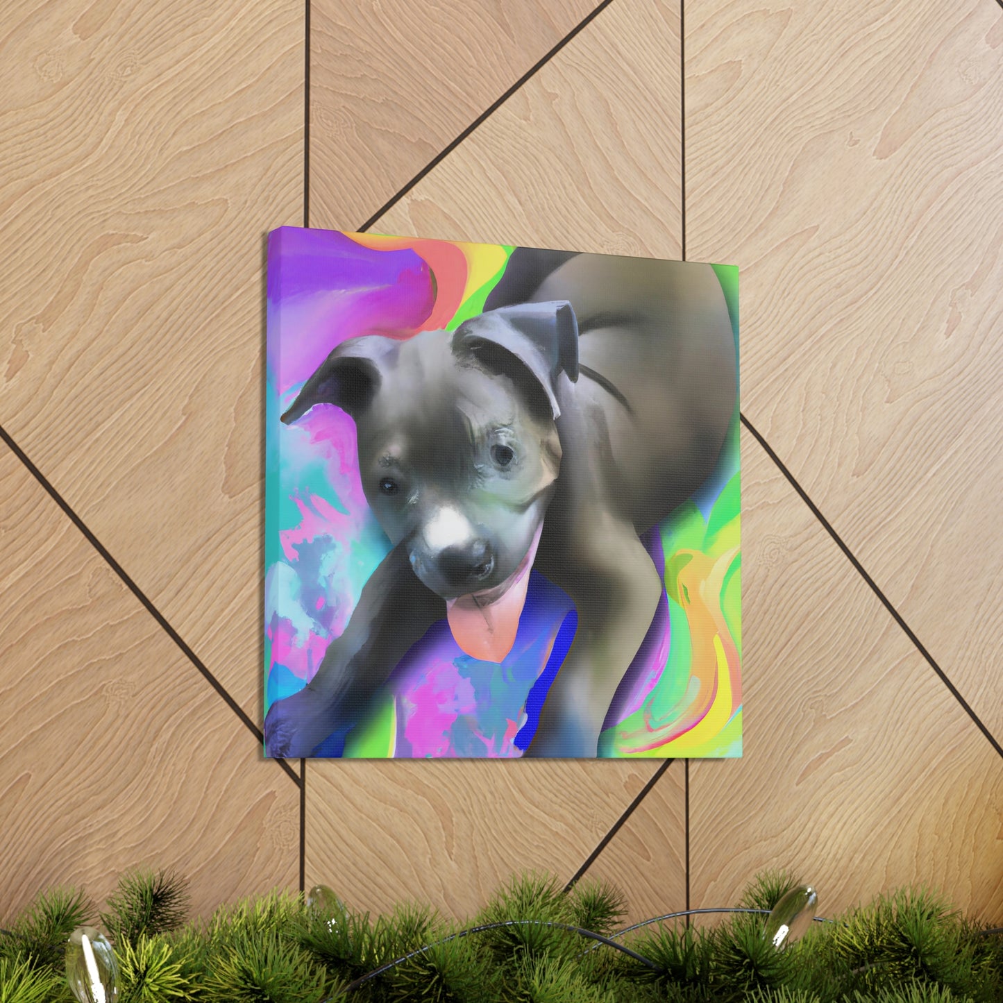 Baroness Amalthea Valancephon - Pitbull Puppy - Canvas