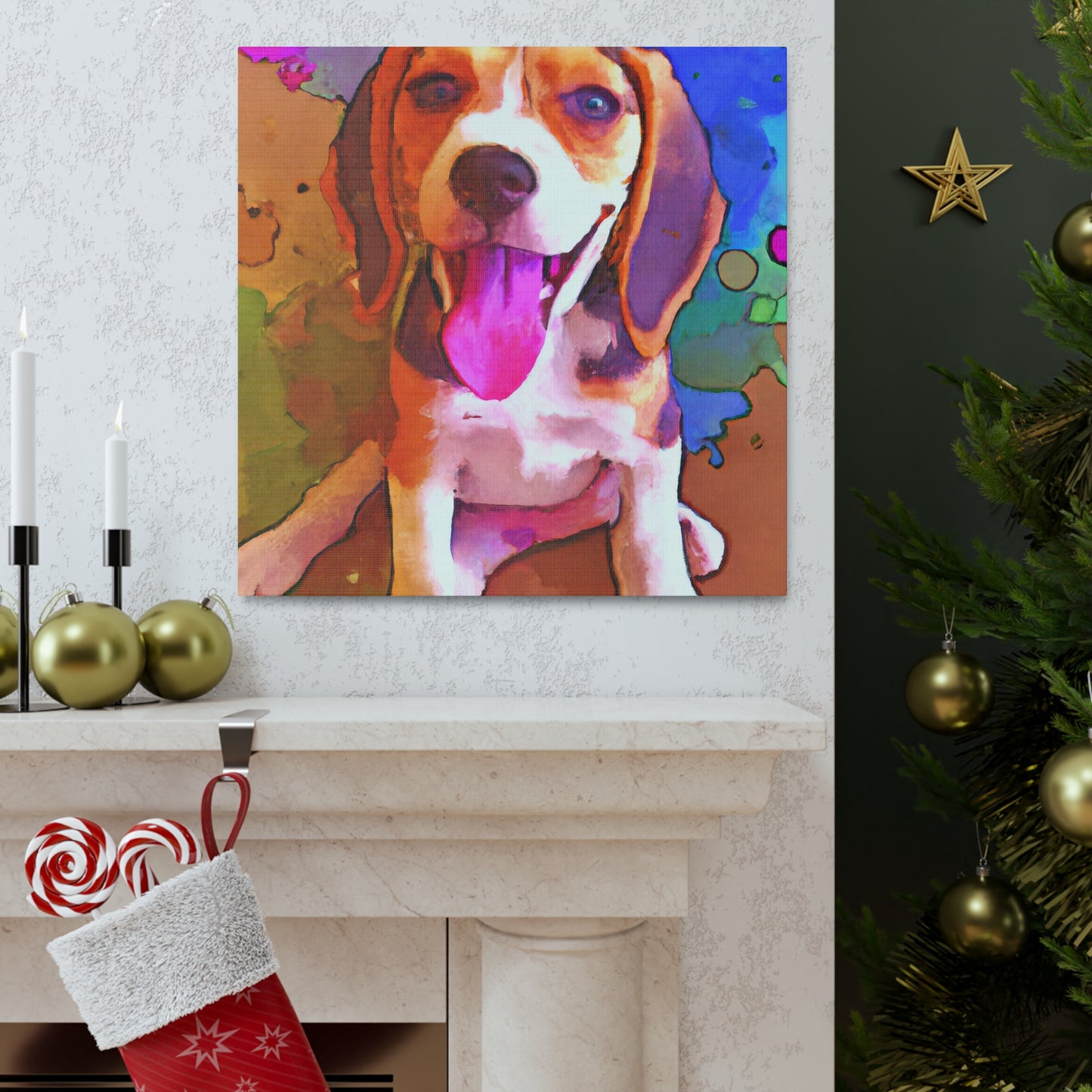 Josephine de la Rocque - Beagle Puppy - Canvas