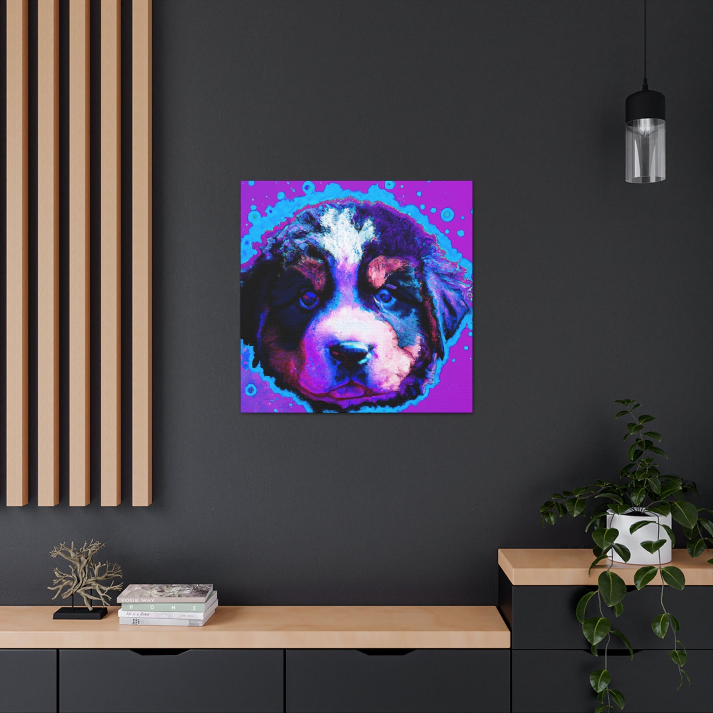 Queen Ellahanna of the Evercloaks - Bernese Mountain Dog - Canvas