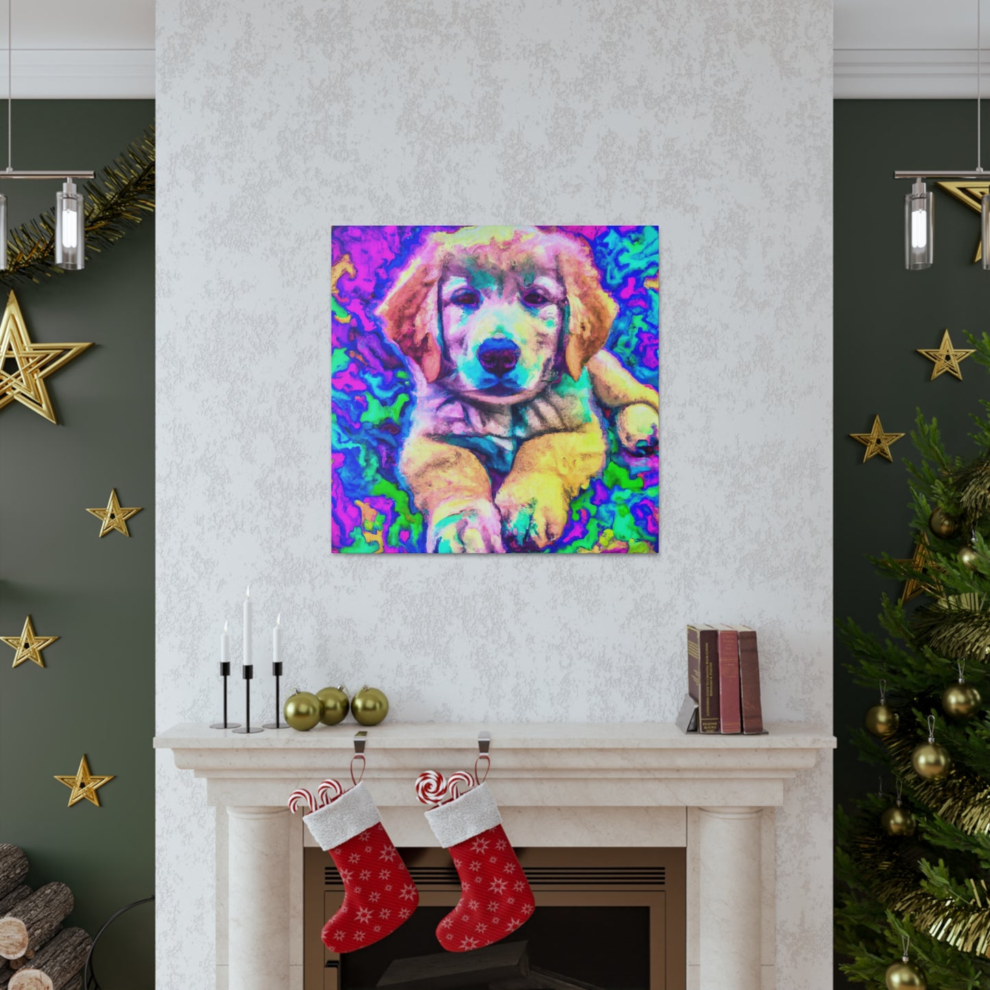 Baroness Adalva of Astana - Golden Retriever Puppy - Canvas